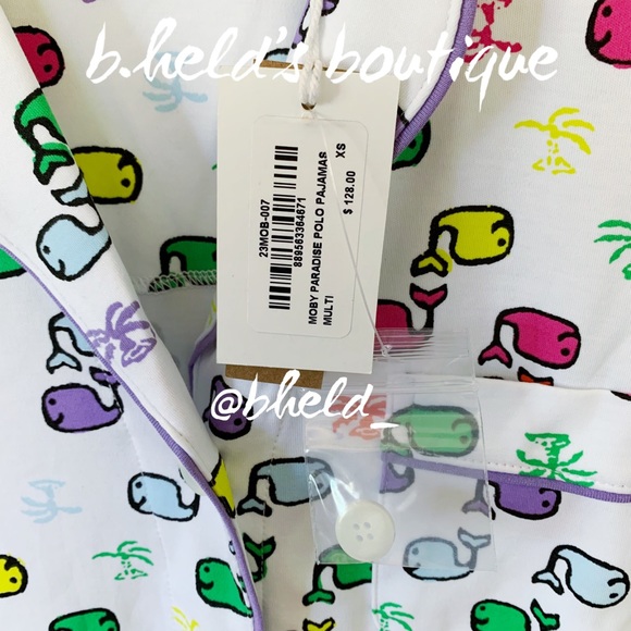 Roller Rabbit Moby Paradise Polo Pajamas in Multi Size X-Small XS Brand New NWT - Picture 5 of 16